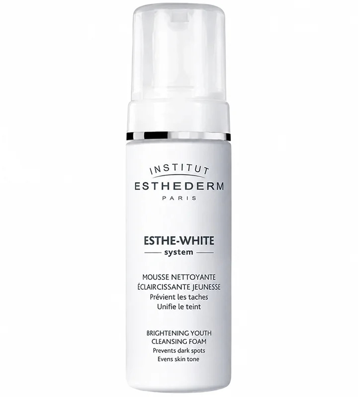 فوم شوینده روشن کننده esthe white استادرم Esthe White Cleansing Foam Esthederm